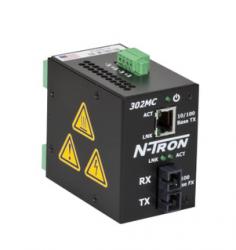 Red Lion Controls Media Converter; 1 RJ45 Ethernet Port; 10/100 Mbps; 1 Fiber Optic Port; 10-30VDC